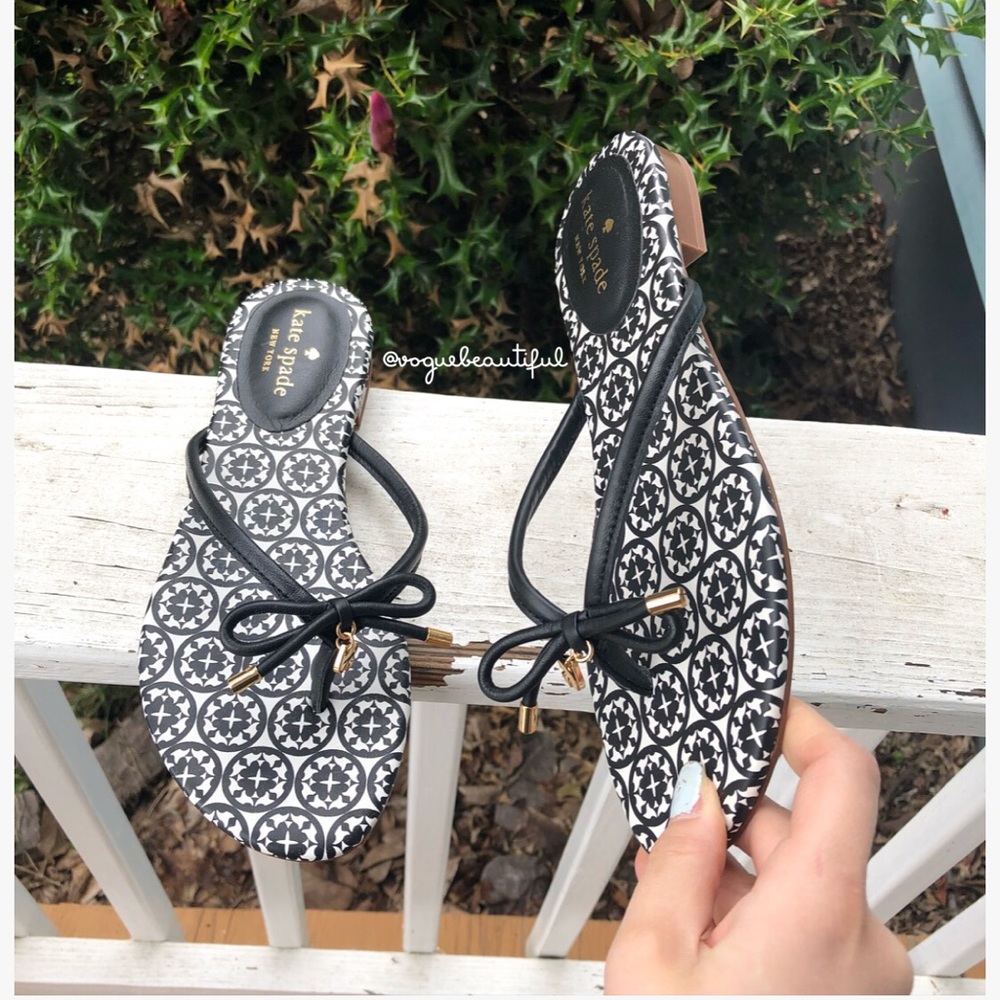NWOT Kate Spade Mystic Sandals Black - Picture 5 of 6